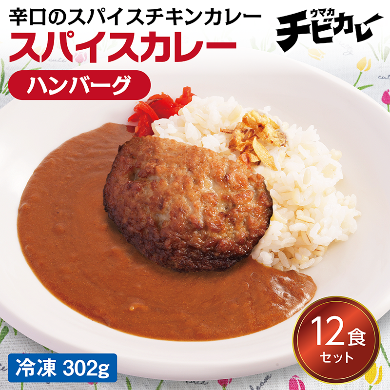 【チビカレー】スパイスカレー ハンバーグ12食セット