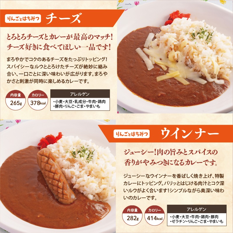 【チビカレー】りんごとはちみつカレー12食セット