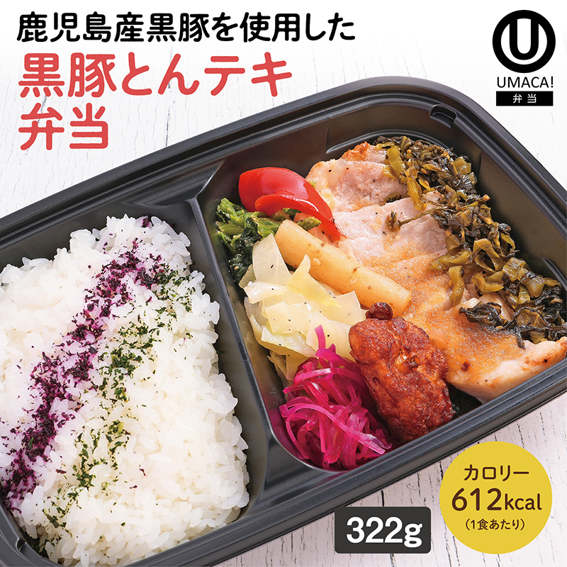 【鹿児島ご当地弁当】黒豚とんテキ弁当（冷凍食品）