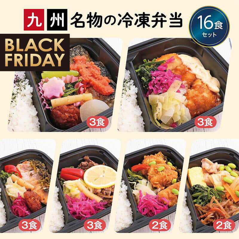 ★BLACK FRIDAY特価!九州名物の冷凍弁当16食セット【冷凍】