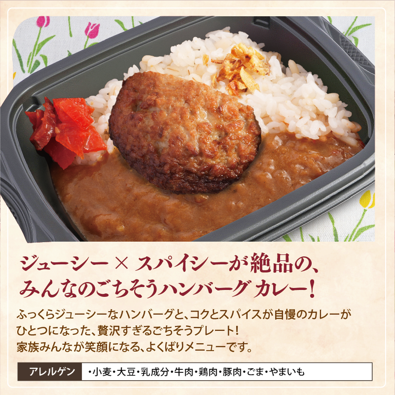 【チビカレー】スパイスカレー ハンバーグ